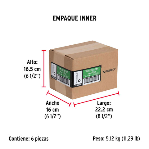 Bolsa con 100 pijas #14 x 2-1/2' multiusos, FIERO | PIJ-1463 | 48706