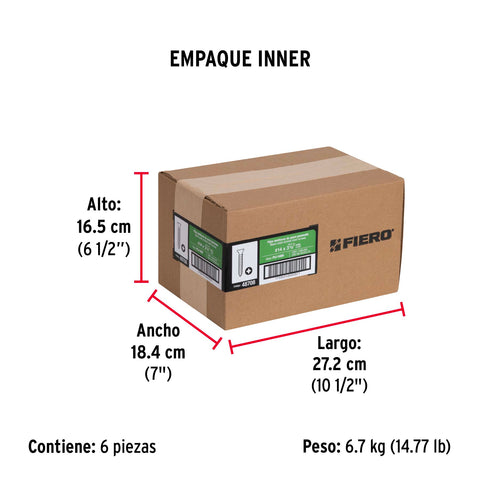 Bolsa con 100 pijas #14 x 3-1/2' multiusos, FIERO | PIJ-1489 | 48708