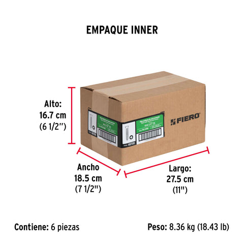 Bolsa con 100 pijas #14 x 4' multiusos, FIERO | PIJ-14102 | 48709