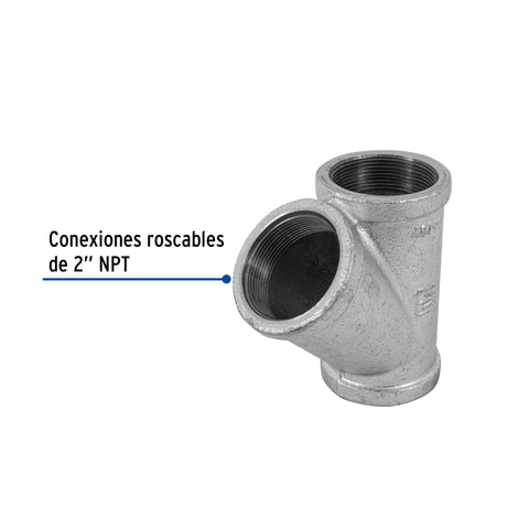 Yee sencilla 2' acero galvanizado, FOSET | CG-806 | 48760