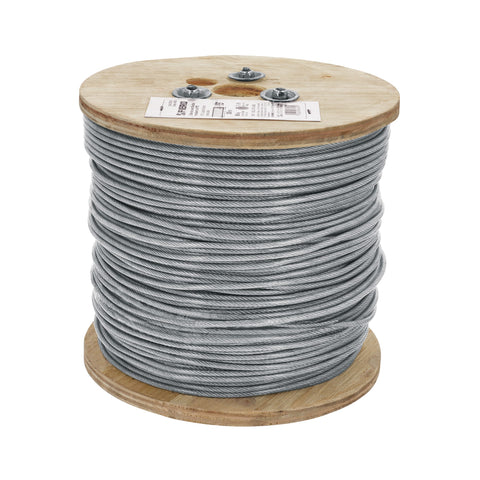 Metro cable flexible 3/32' acero 7x19 recubierto PVC, 300 m | CAB-3/32FX3 | 48809