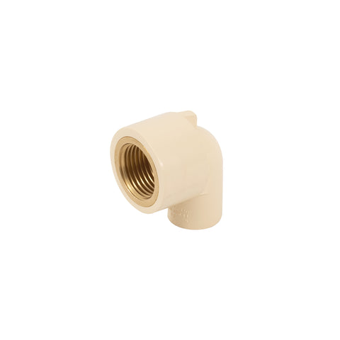 Codo 90° de CPVC con inserto latón 1/2', FOSET | CPVC-501 | 48909