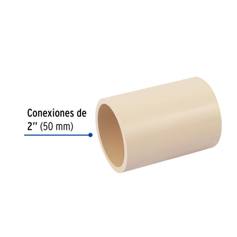 Cople de CPVC de 2', FOSET | CPVC-266 | 48934