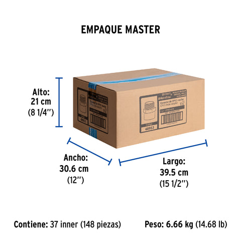 Conector macho CPVC 1-1/4', FOSET | CPVC-614 | 48953