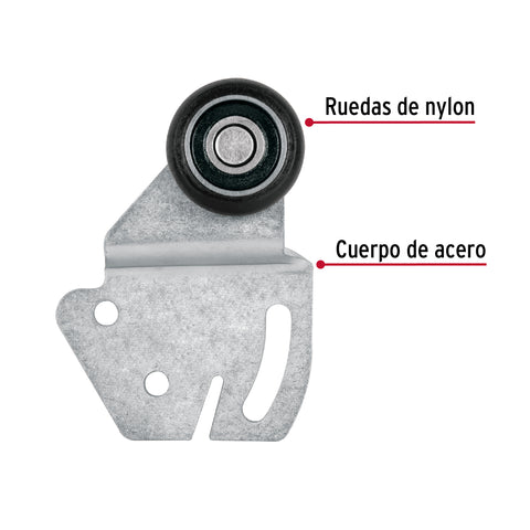 Sistema corredizo para riel superior de clóset, HERMEX | SC-01 | 48970