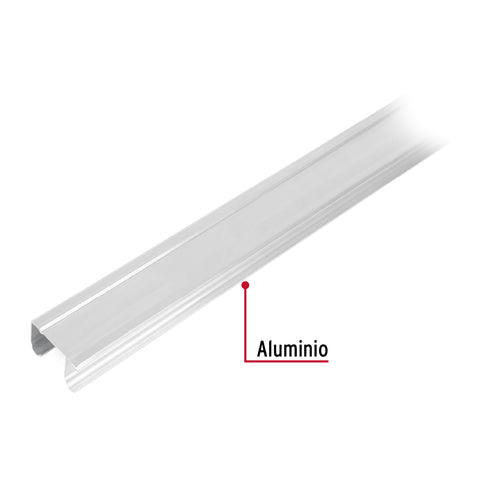 Riel superior 'JJ' de aluminio para puerta corrediza 3 m | RJJ-30 | 48973