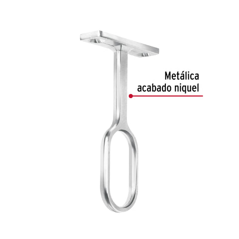 Soporte central para tubo ovalado de clóset, HERMEX | STO-5 | 48979