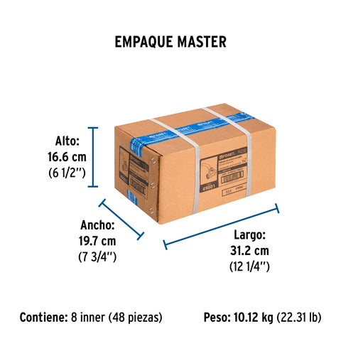 Válvula de esfera de latón, roscable 3/4', FOSET | ESRO-3/4 | 49001