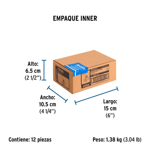 Válvula de esfera de latón, soldable 1/2', FOSET | ESSO-1/2 | 49006