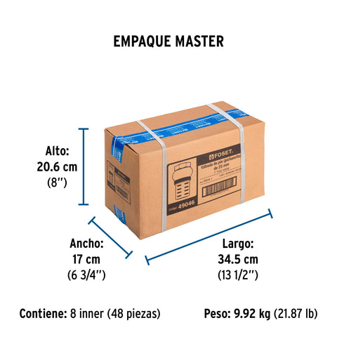 Pichancha con rejilla de latón 1', FOSET | PICHA-1 | 49046