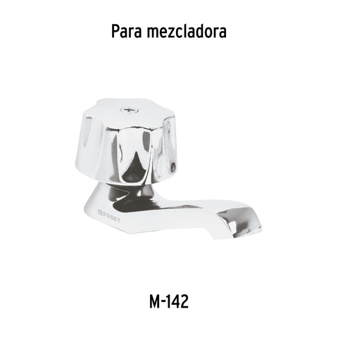 Maneral hexagonal metálico para lavabo y fregadero, BASIC | MM-100I | 49051