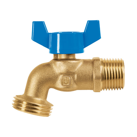 Llave de esfera de latón 1/2' con rosca para manguera, FOSET | LLE-128L | 49053