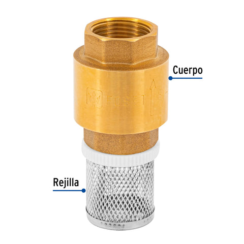 Pichancha con rejilla acero inoxidable 3/4', FOSET | PICHA-3/4X | 49055