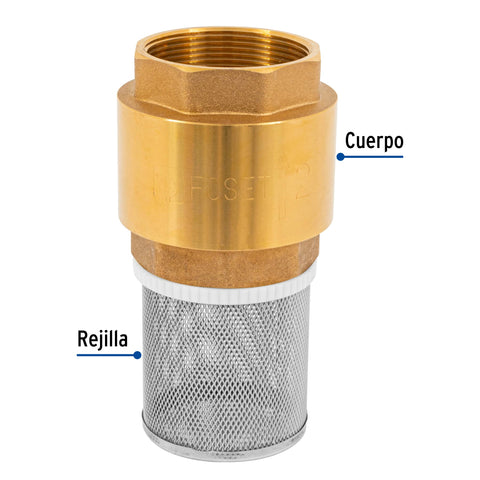Pichancha con rejilla acero inoxidable 2', FOSET | PICHA-2X | 49059