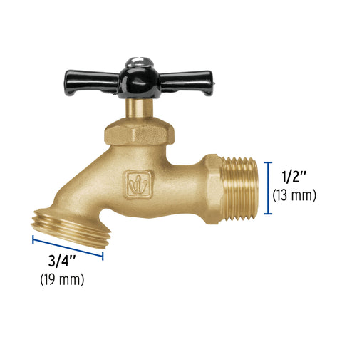 Llave p/manguera, de latón 100g, 1/2', granel, BASIC | LLJ-100 | 49074