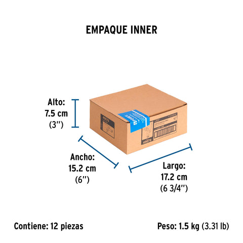 Llave de esfera, de zinc, 110 gr, entrada 1/2', FOSET BASIC | LLE-110Z | 49079