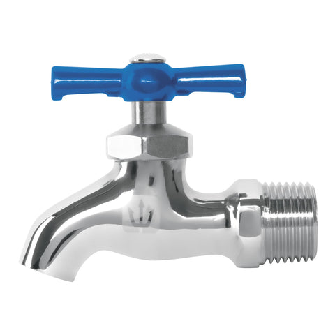 Llave de nariz de latón cromado, 135 g, entrada 1/2', FOSET | LLJ-135C | 49086
