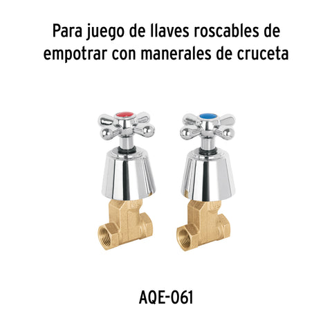 Cartucho de compresión para llaves de empotrar, BASIC y AQUA | CARCO-1 | 49096