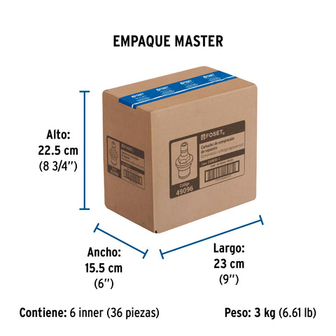 Cartucho de compresión para llaves de empotrar, BASIC y AQUA | CARCO-1 | 49096