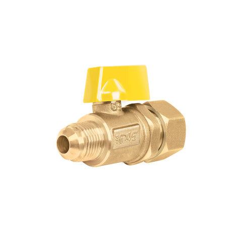 Válvula de control latón para gas 3/8'x1/2' tipo barrilito | VG-554-B | 49116