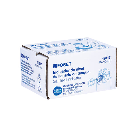 Indicador de nivel de llenado para cilindro de gas, FOSET | MANO-1G | 49117