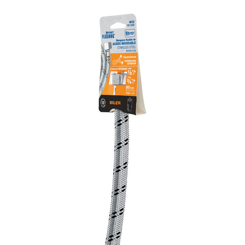 Manguera para boiler, acero inox, 1/2'x3/4', 60 cm, FOSET | FBO-1260X | 49132