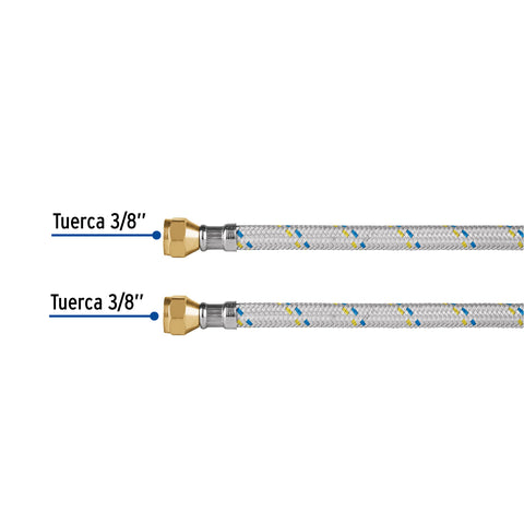 Manguera para gas, aluminio, 3/8' flare, 300 cm, FOSET | FGA-30 | 49141