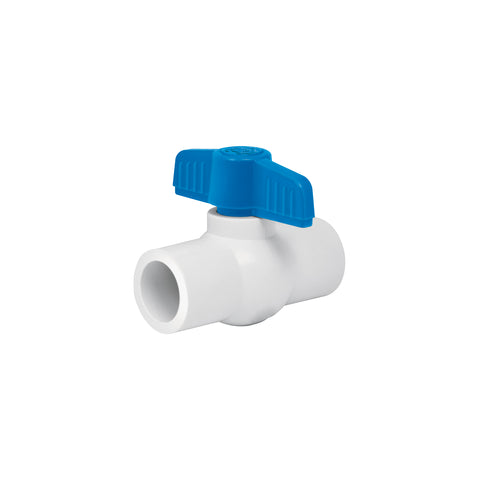 Válvula de esfera de PVC 1/2'para cementar, FOSET | PVC-ES-1/2 | 49156