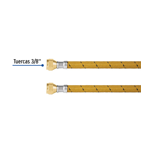 Manguera para gas, vinilo, 3/8' flare, 200 cm, FOSET | FGA-20V | 49186