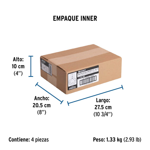 Regulador de gas L.P. de 1 vía, FOSET | RG-100 | 49225
