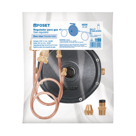 Regulador de gas L.P. de 2 vías, FOSET | RG-200 | 49226