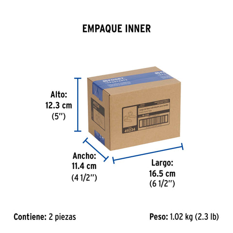 Juego 2 llaves individuales para lavabo, manerales metálicos | M-242 | 49234