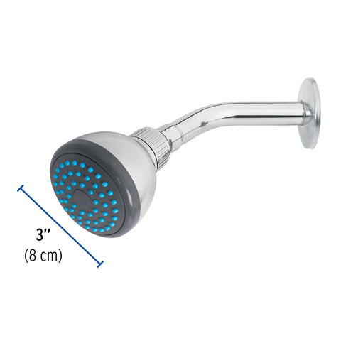 Regadera redonda 3' brazo y chapetón de acero, FOSET BASIC | R-507 | 49246