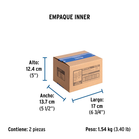 Juego llaves empotrar soldables, maneral acrílico, FOSET | E-652A | 49250