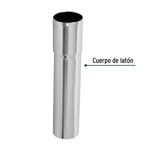 Extensión 15 cm latón cromado para contra de lavabo, 1-1/4' | EXTL-15 | 49296