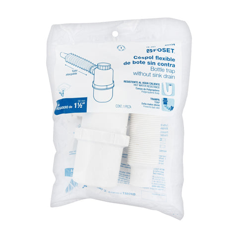Céspol de bote 1-1/2', s/contra, polipropileno, p/fregadero | CE-293 | 49334