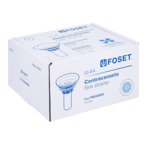 Contracanasta 3-1/2' inox, tubo plástico, FOSET | CO-814 | 49353