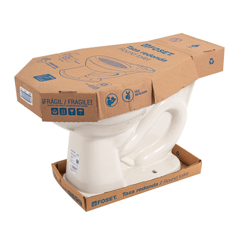 Taza redonda de porcelana, marfil, FOSET | MUBA-40M | 49354
