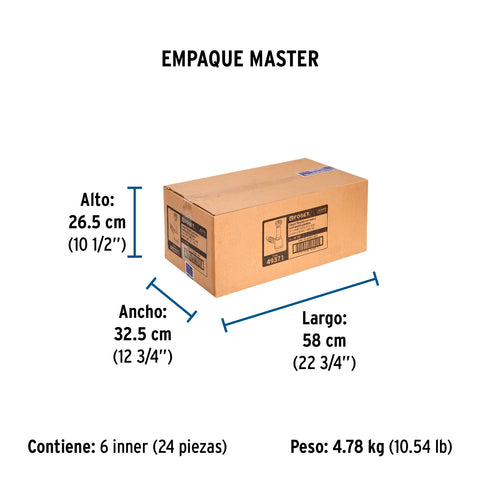 Céspol de bote 1 1/2', contra, polipropileno, para fregadero | CE-291 | 49371