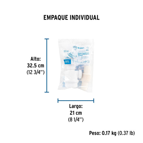 Céspol de bote 1 1/2', contra, polipropileno, para fregadero | CE-291 | 49371
