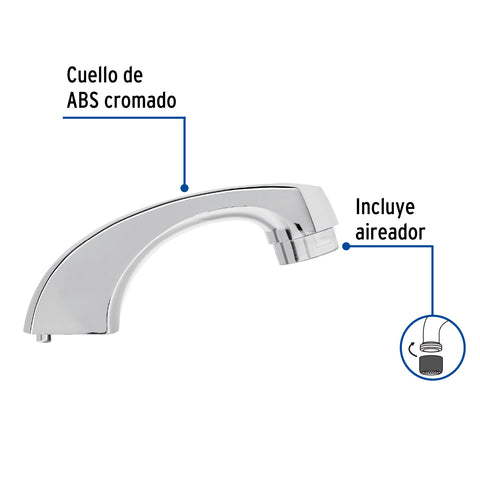 Cuello nariz corta para mezcladora de lavabo, cromo, BASIC | CR-MP-048 | 49379