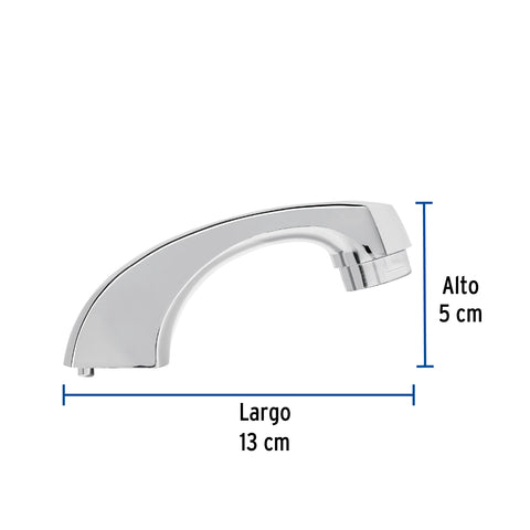Cuello nariz corta para mezcladora de lavabo, cromo, BASIC | CR-MP-048 | 49379