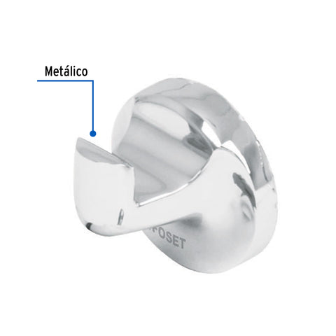 Gancho sencillo metálico para toalla, FOSET AQUA | AQA-73 | 49399