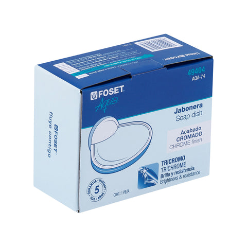 Jabonera metálica, FOSET AQUA | AQA-74 | 49404