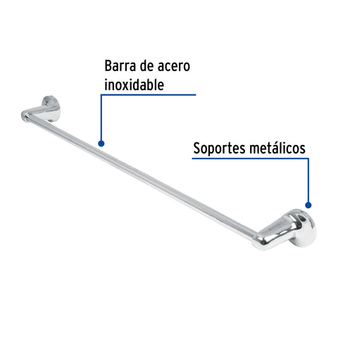 Toallero con barra de acero inoxidable, FOSET AQUA | AQA-76 | 49405