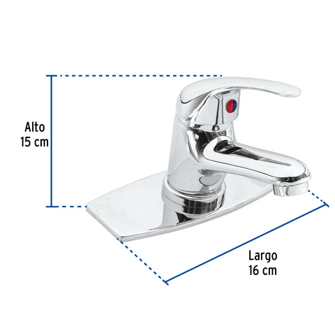 Monomando lavabo cromo, AQUA | AQM-42 | 49408