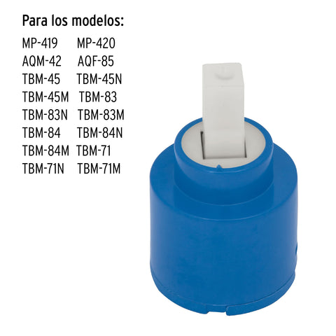 Cartucho cerámico para monomando 35mm, FOSET | CARMO-2 | 49410
