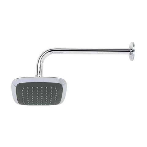 Regadera cuadrada 6', ABS, con brazo y chapetón, cromo, AERO | R-510 | 49451