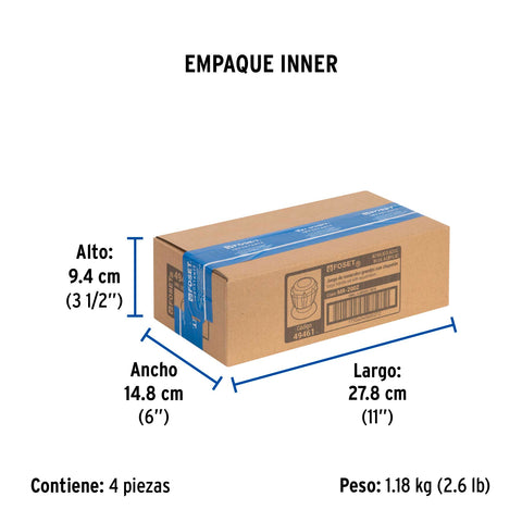Juego de 2 manerales acrílico azul para regadera, BASIC | MR-200Z | 49461
