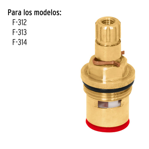 Cartucho cerámico para F-312, 313 y 314, FOSET | CARCE-312 | 49503